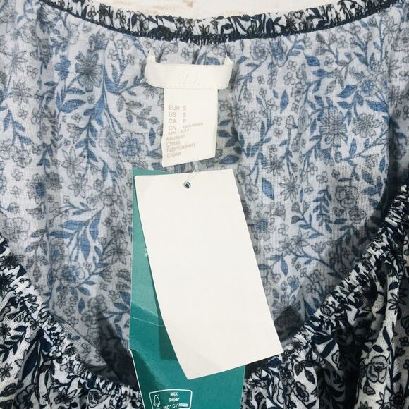 H&M Women’s Short Sleeve Airy Jersey Top Size S - Picture 2 of 4